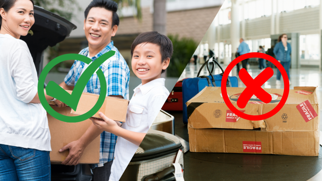 An image that shows the DOs and DONT's of sending packages to the Philippines.